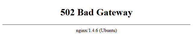 Image - 502 Bad Gateway